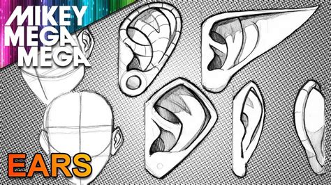 ear anime|anime ear sketch.